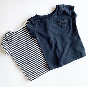 Carter’s Black, White & Gold Tees